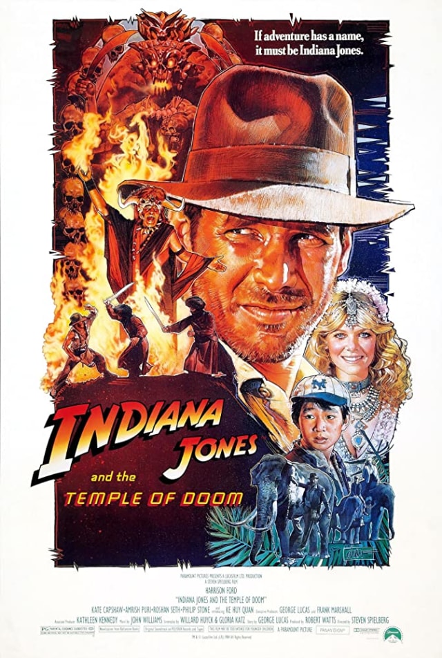 Poster Film Indiana Jones And The Temple Of Doom. Dok: IMDb