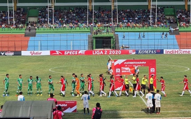 PSMS Medan vs AA Tiga Naga di Stadion Teladan | Foto : Sumut News
