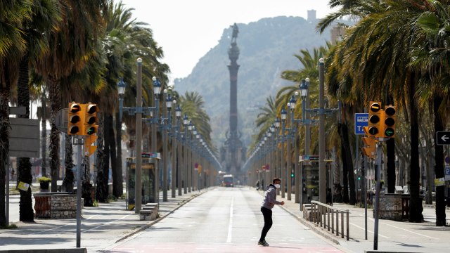 Virus Corona-Spanyol-Barcelona