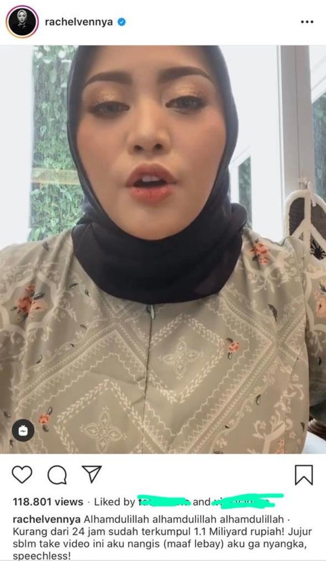 Rachel Vennya Berhasil Galang Dana Rp 1 Miliar untuk Pencegahan Virus Corona (8046)