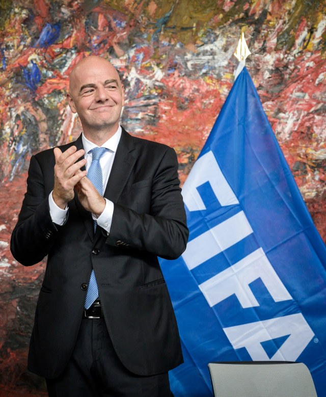 Presiden FIFA, Gianni Infantino. Foto: AFP/Fabrice Coffrini