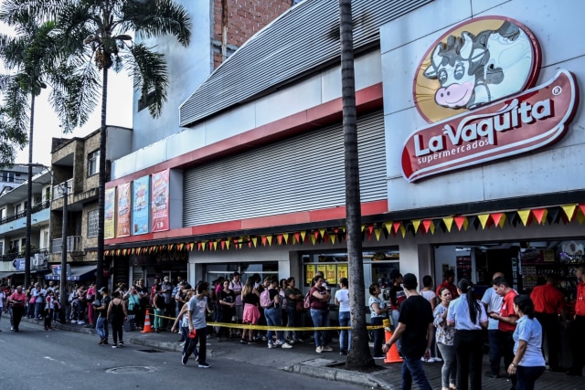 Panic buying, Kolombia, supermarket