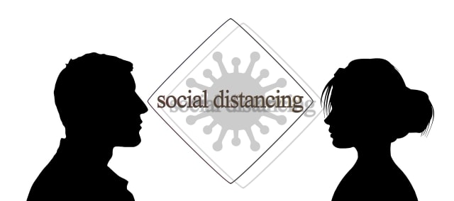 Ilustrasi Social Distancing Foto: pixabay.com/geralt