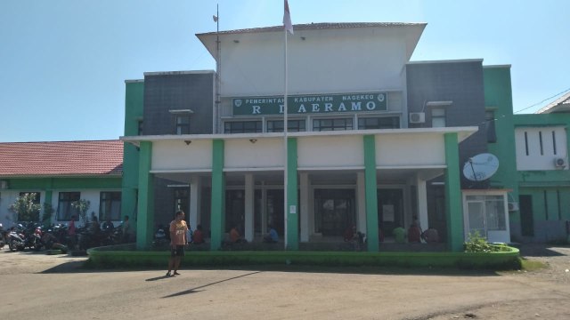 Tampak depan RSD Aeramo, Kabupaten Nagekeo. 