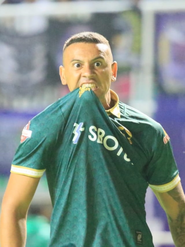 Alex dos Santos, penyerang Tira-Persikabo, merayakan gol Foto: Dok. Media Tira-Persikabo