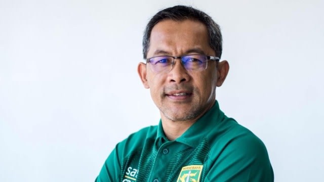 Pelatih Persebaya, Aji Santoso. Foto: Dok. Media Persebaya