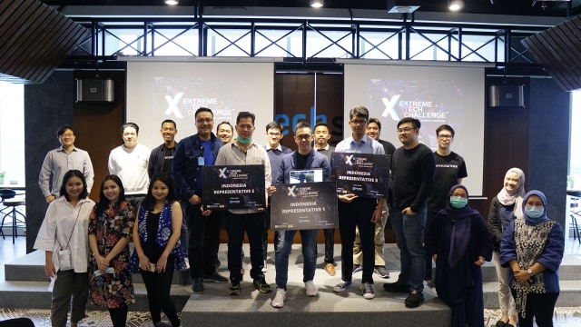 Para pemenang kompetisi startup XTC Indonesia 2020. Foto: Dok. UnionSPACE