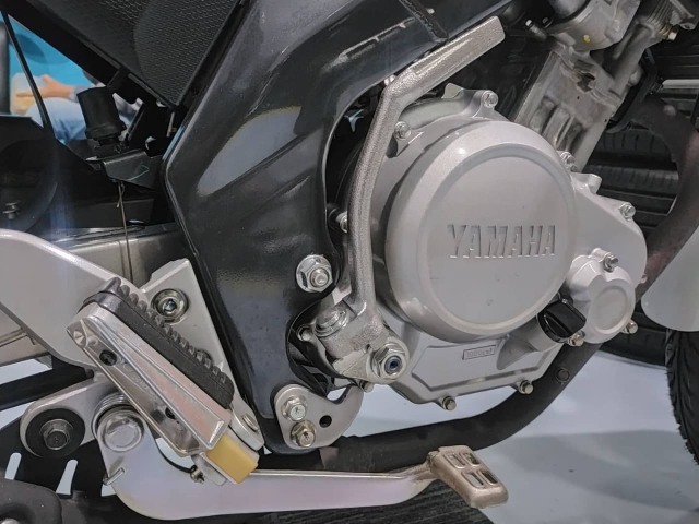 Tampilan mesin knalpot Yamaha V-Ixion NOS Foto: Dok. Joko (Jack Navaro)