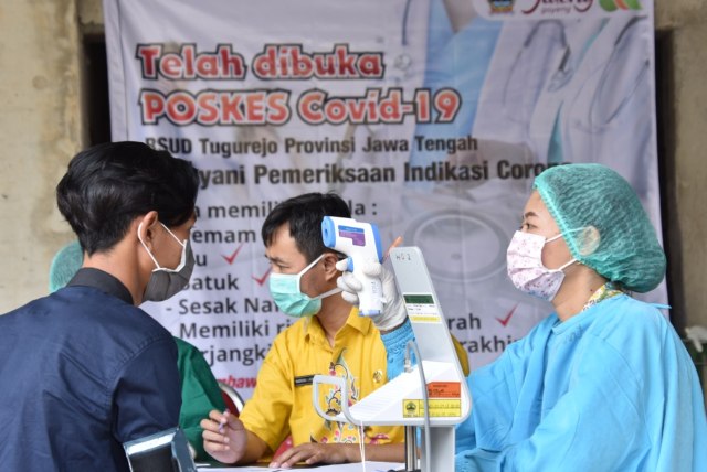 Pemeriksaan tes corona di Semarang, Jawa Tengah Foto: Pemprov Jawa Tengah