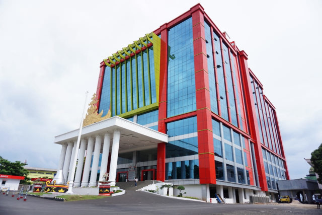 Gedung pelayanan satu atap Pemerintah Kota (Pemkot) Bandar Lampung, Sabtu (21/20) | Foto: Syahwa Roza Hariqo/Lampung Geh