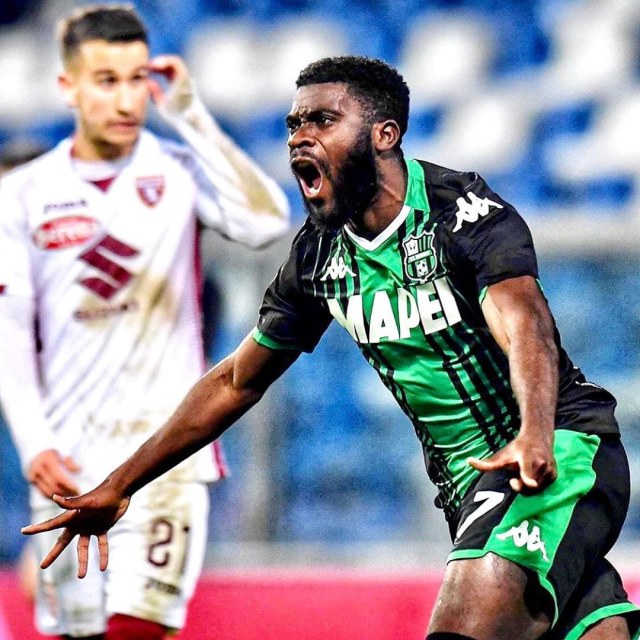 Pemain Sassuolo, Jeremie Boga. Foto: Instagram/@jeremieboga.
