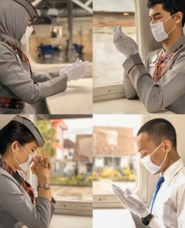Train Attendant yang masih bekerja saat WFH