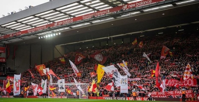 Suasana Anfield. Foto: Sosial media Liverpool FC