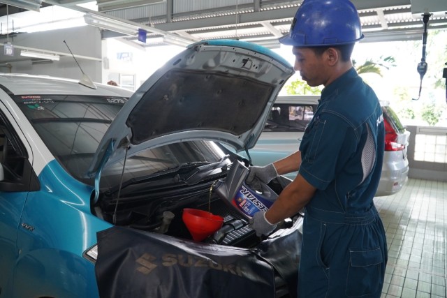 Servis bengkel resmi Suzuki Indonesia.  Foto: dok. Suzuki 