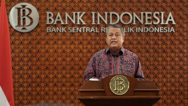 Gubernur Bank Indonesia, Perry Warjiyo saat menyampaikan keterangan pers melalui live streaming. Foto: Dok. Bank Indonesia