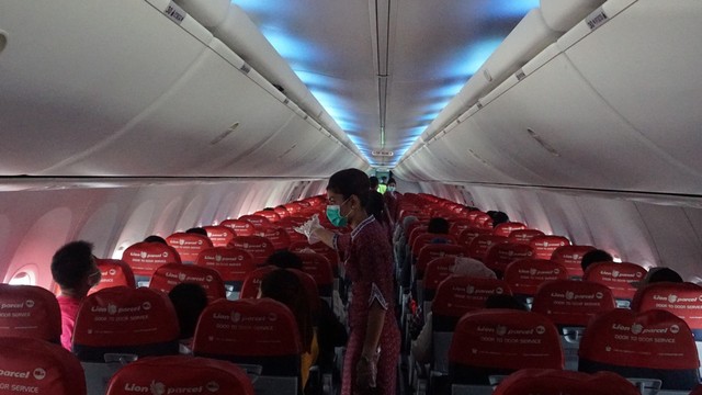 Pengaturan Sistem Jarak Aman (Physical Distancing) Lion Air Group. Foto: Dok. Lion Air Group