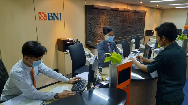 Suasana di kantor cabang BNI. Foto: Dok. BNI
