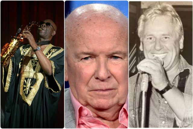Foto kolase Manu Dibango, Terrence McNally, Cy Tucker