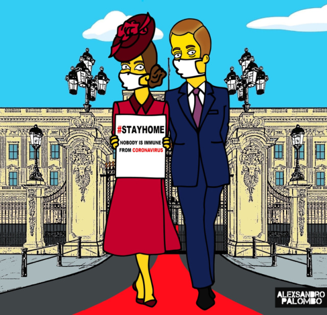Gambar Kartun Unik Keluarga Kerajaan Inggris Untuk Kampanyekan Social Distancing Kumparan Com