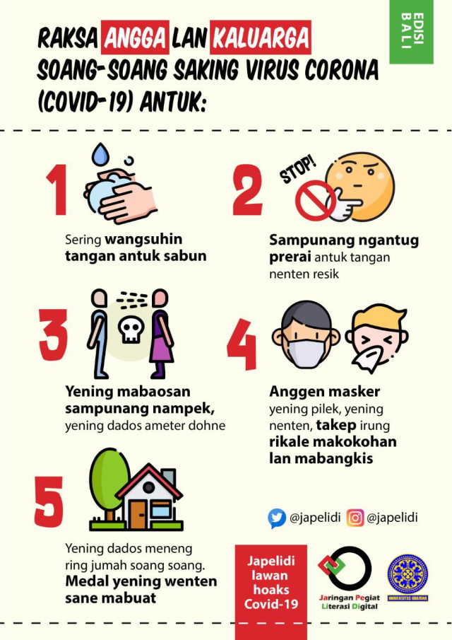 Lawan Hoaks Corona, Japelidi Kampanye dalam 42 Bahasa ...