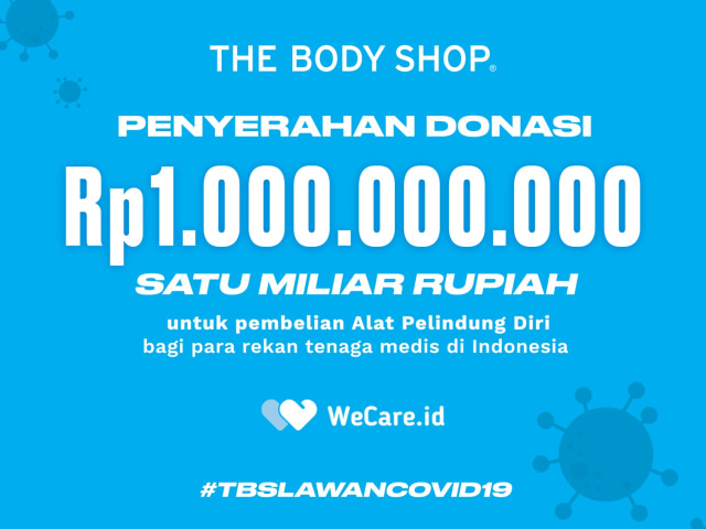 Sumbangan The Body Shop Pembelian APD