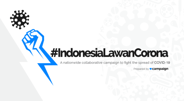 Campaign.com menggaungkan #IndonesiaLawanCorona sebagai kampanye edukasi dan donasi APD bagi garda terdepan.