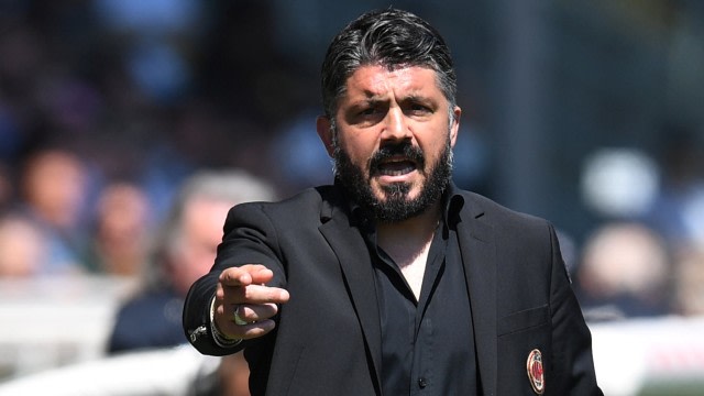 Gattuso masih menjaga asa Milan tembus zona Liga Champions. Foto: REUTERS/Jennifer Lorenzini