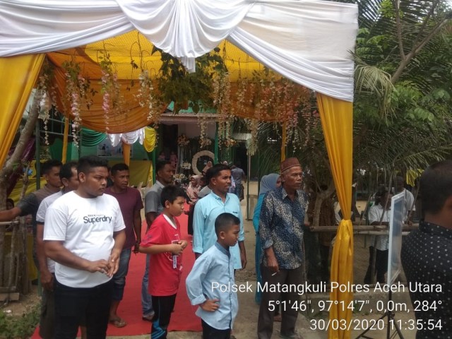 Polisi bubarkan pesta pernikahan di Aceh Utara