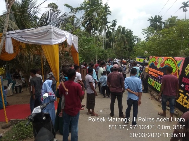 Polisi bubarkan pesta pernikahan di Aceh Utara