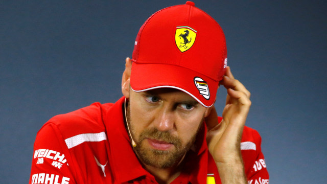 Sebastian Vettel di sesi konferensi pers GP Australia 2019. Foto: REUTERS/Edgar Su