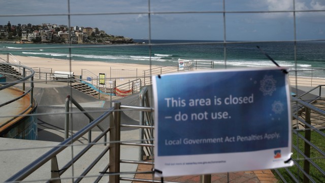 Suasana Pantai Bondi, Australia Foto: REUTERS/LOREN ELLIOTT