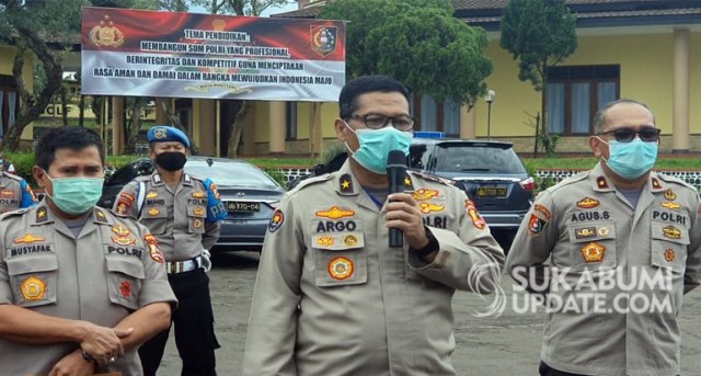 Karo Penmas Divisi Humas Polri Brigjen Argo Yuwono di Setukpa Lemdikpol Kota Sukabumi, Rabu (1/4/2020). | Sumber Foto:Istimewa