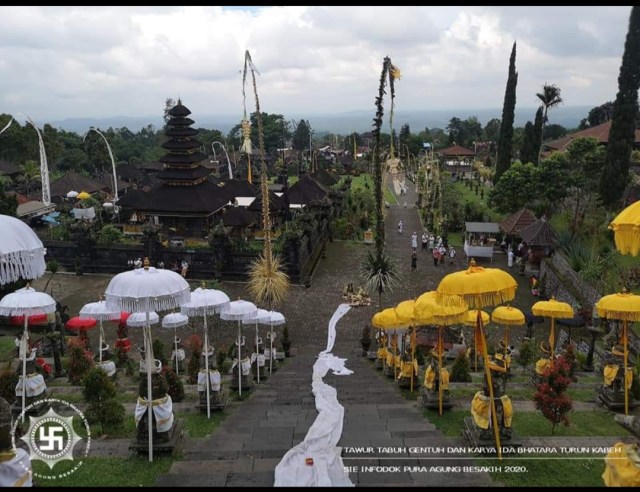 Dampak Wabah Corona, Upacara Besar di Pura Besakih ...