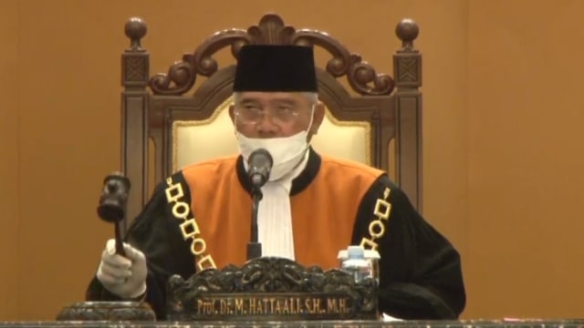 Ketua MA Hatta Ali. Foto: Youtube/@Mahkamah Agung
