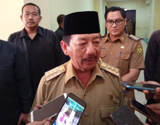 Wali Kota Bandar Lampung Herman HN, Senin (6/4) | Foto : Sidik Aryono /Lampung Geh