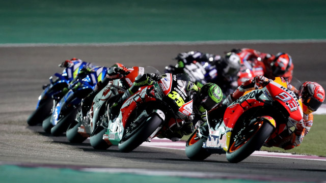 MotoGP Qatar 2019.  Musim ini tidak ada balapan di Qatar akibat wabah SARS-Cov-2.Foto: KARIM JAAFAR / AFP