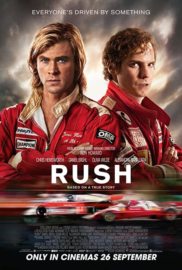 Poster film Rush. Dok: IMDb