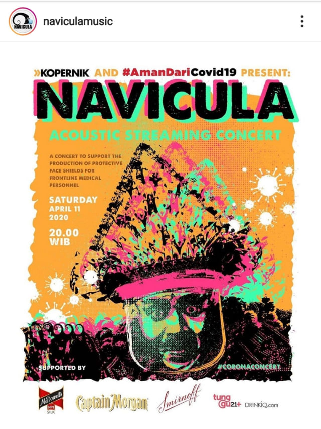 poster 'Corona Concert 2' di instagram Navicula - IST