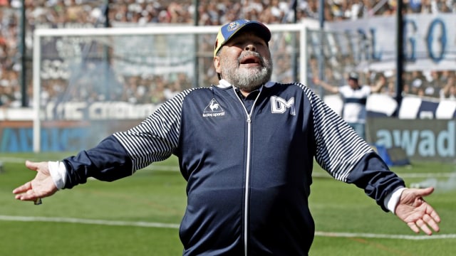 Legenda Argentina, Diego Maradona. Foto: ALEJANDRO PAGNI / AFP