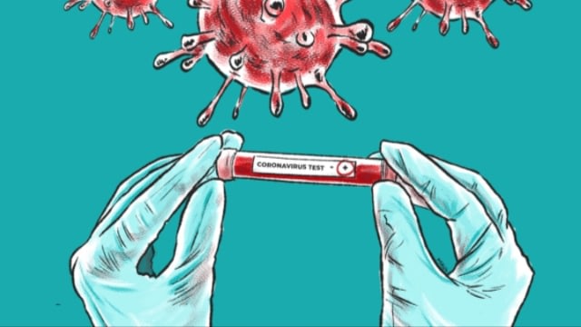 Ilustrasi corona virus. Sumber: kumparan.com
