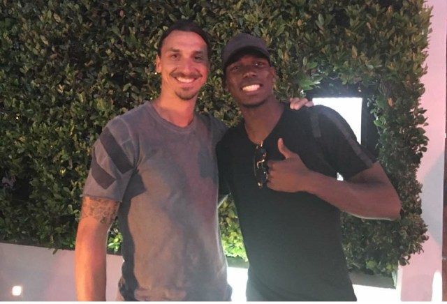 Pogba dan Zlatan (sumber foto: Instagram Paul Pogba)