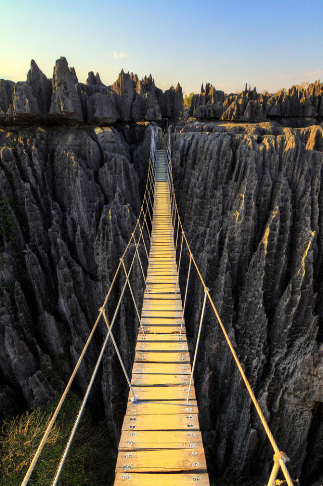 Taman Nasional Tsingy de Bemaraha di Madagaskar Foto: Shutter Stock