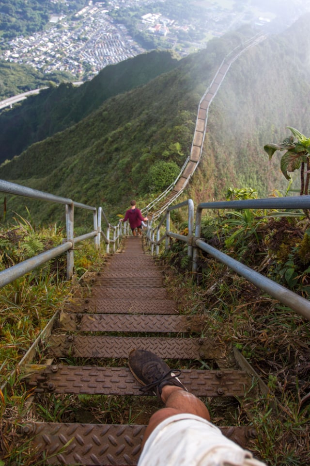 Tangga menuju surga di Hawaii Foto: Shutter Stock