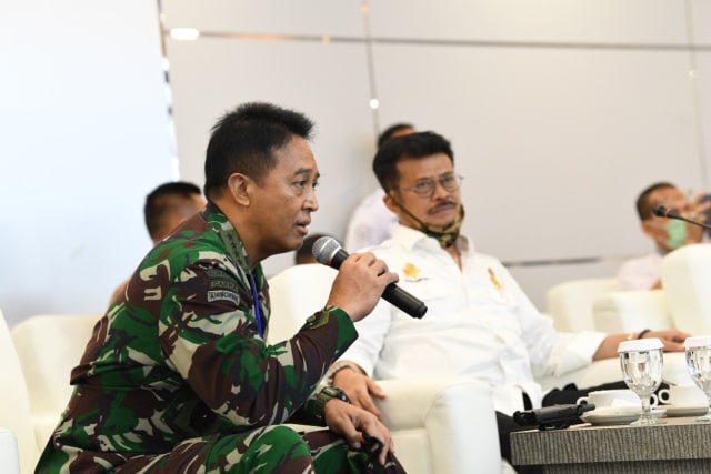 com-Kepala Staf, Angkatan Darat (KSAD) Jenderal TNI Andika Perkasa. Foto: Kementan