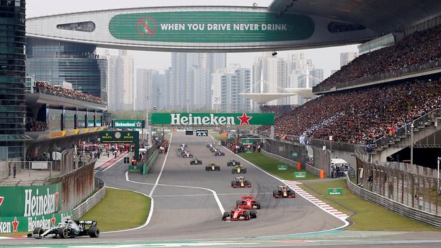 Suasana Grand Prix Formula 1 di Shanghai, Cina, pada 2019. Foto: Reuters/Amy Song