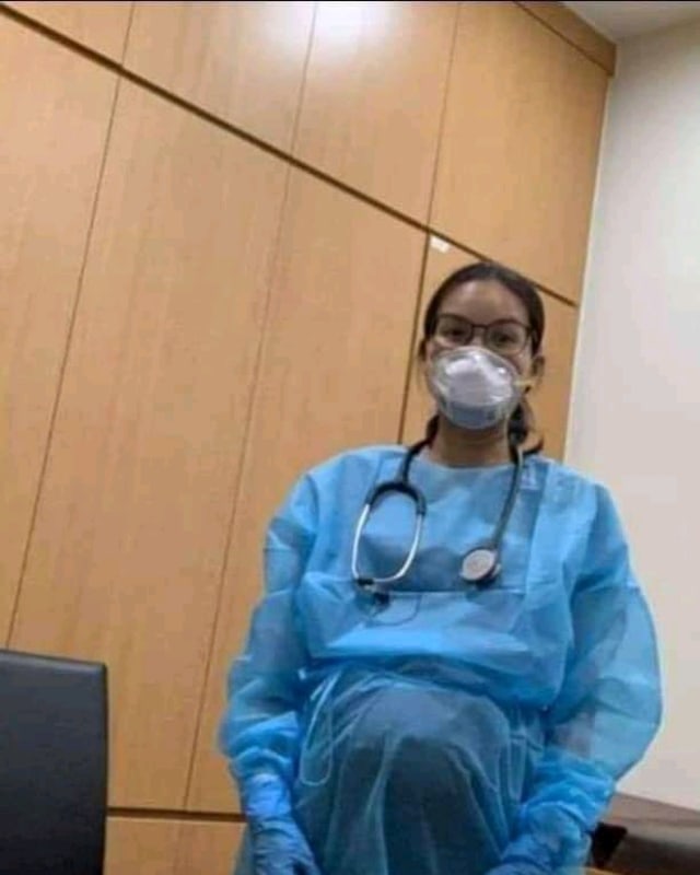 Viral dokter tetap tangani pasien covid-19 meski hamil 30 minggu. (Foto: Facebook/Ezzan Danial)