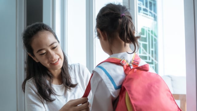 ilustrasi anak berangkat sekolah Foto: Shutterstock