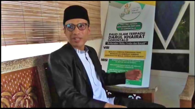 Ketua Majelis Ulama Indonesia (MUI) Gorontalo, Abdurrahman Abubakar Bahmid. Jumat, (17/4). Foto: Dok banthayo.id (Wawan Akuba)