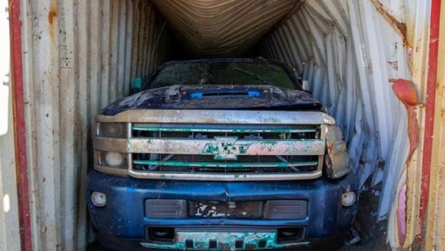 Chevrolet Silverado dalam sebuah kontainer yang tenggelam selama dua tahun. Foto: News Zing