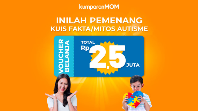 Selamat! Ini 5 Pemenang Kuis 'Fakta atau Mitos Autisme' dari kumparanMOM (19351)